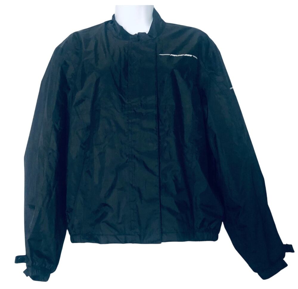 FIELDSHEER Women's SZ 10 Motorcycle Jacket Black Zip Front